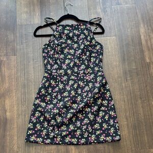 French Connection Black Floral Dress